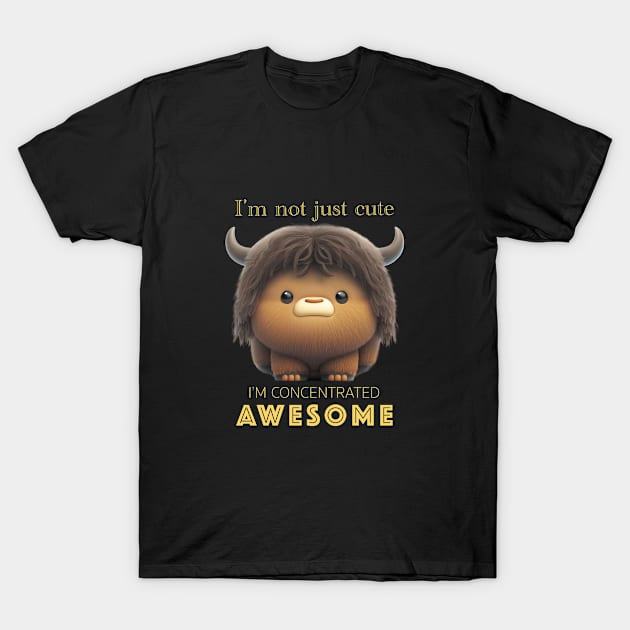 Buffalo Concentrated Awesome Cute Adorable Funny Quote T-Shirt by Cubebox